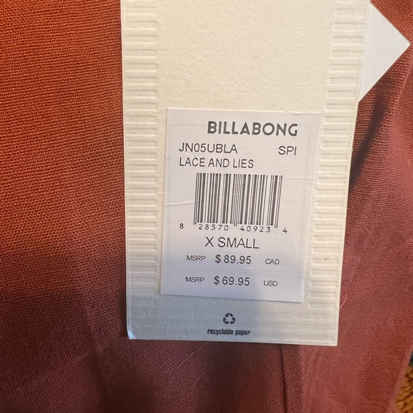 Billabong NWT Lace and Lies jumpsuit - Picture 2 of 4